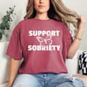 Support Sobriety Butterfly T-Shirt Support Sobriety Butterfly T-Shirt
