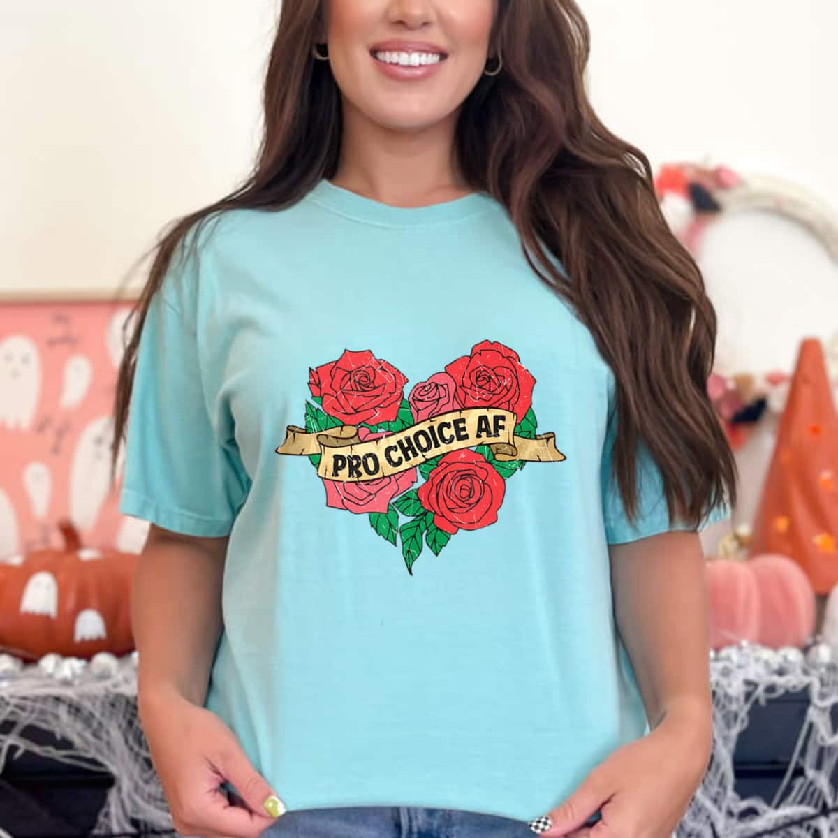 Pro Choice Roses Tattoo Feminist AF T-Shirt Pro Choice Roses Tattoo Feminist AF T-Shirt