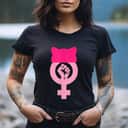 Feminist AF Resist Pink Hat Crush T-Shirt Feminist AF Resist Pink Hat Crush T-Shirt