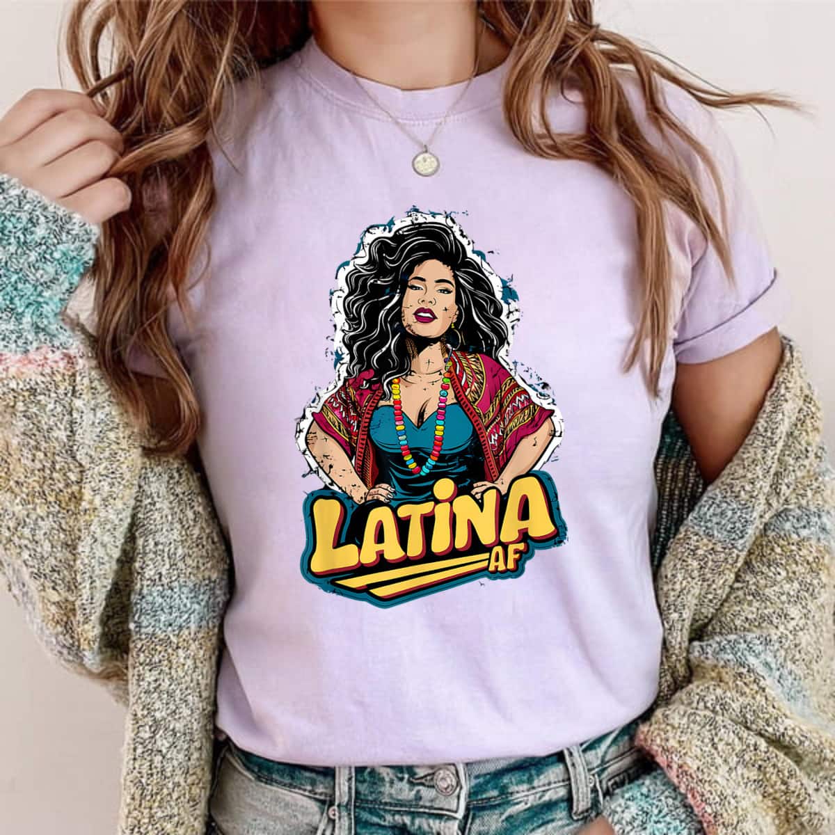Latina Feminist AF Proud Girl T-Shirt Latina Feminist AF Proud Girl T-Shirt
