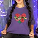 Pro Choice AF Tattoo Feminist AF Right Roses Heart T-Shirt