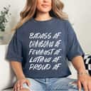 Badass Chingona Feminist AF Latina Proud T-Shirt Badass Chingona Feminist AF Latina Proud T-Shirt