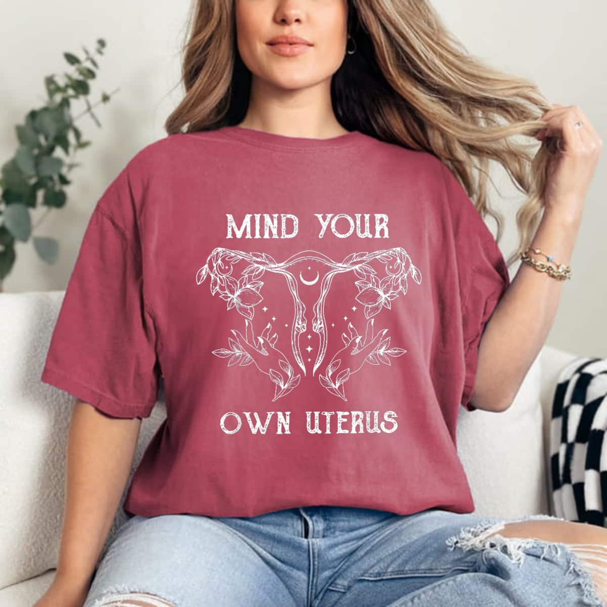 Natural Mind Your Own Uterus T-Shirt Natural Mind Your Own Uterus T-Shirt