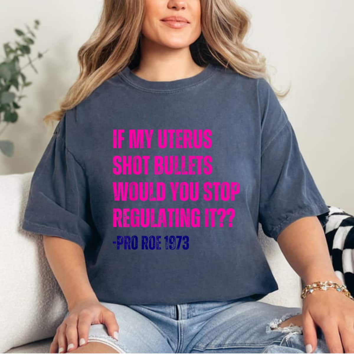 If My Uterus Shot Bullets Mind Your Own Uterus T-Shirt If My Uterus Shot Bullets Mind Your Own Uterus T-Shirt