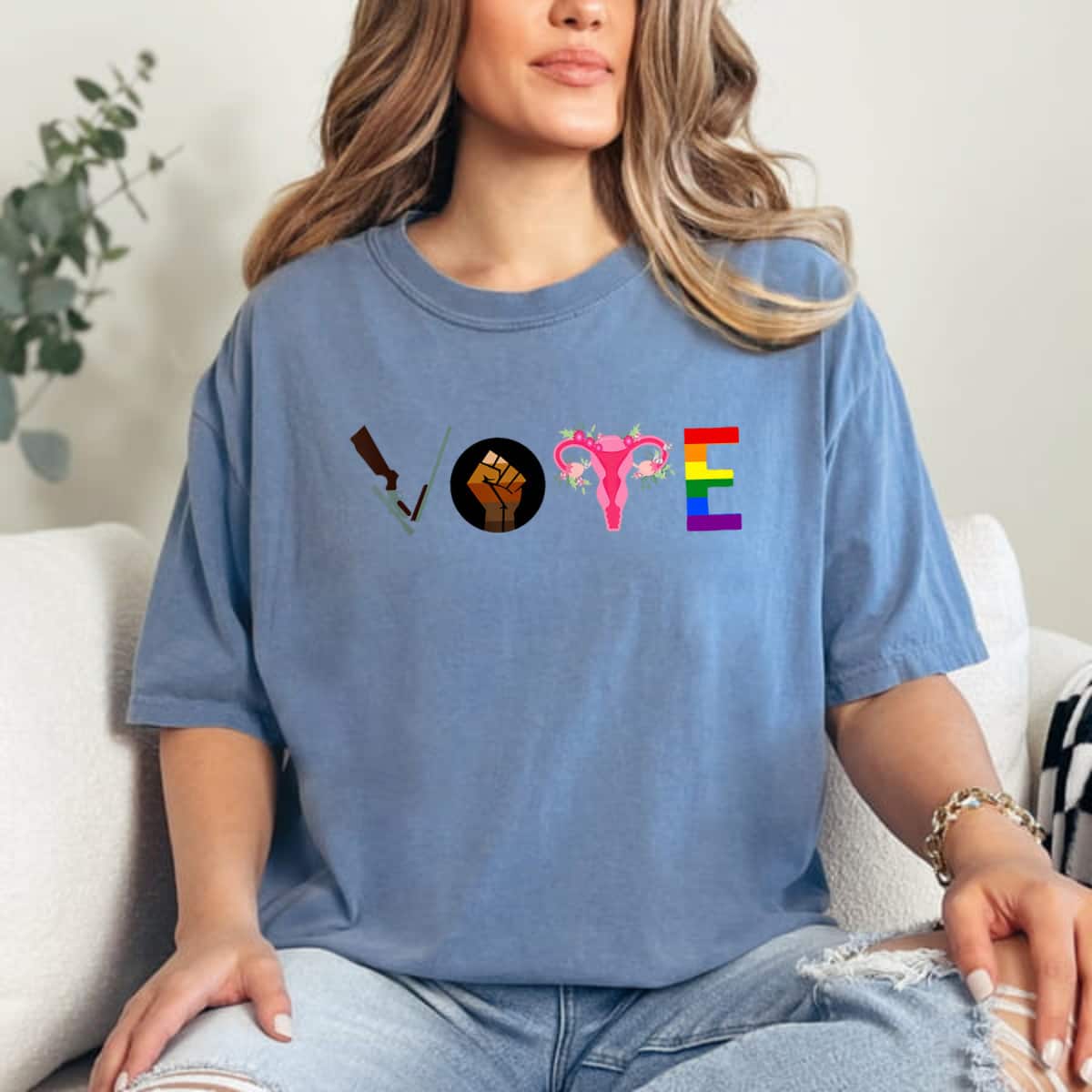 Vote LGBT Proud Mind Your Own Uterus T-Shirt Vote LGBT Proud Mind Your Own Uterus T-Shirt