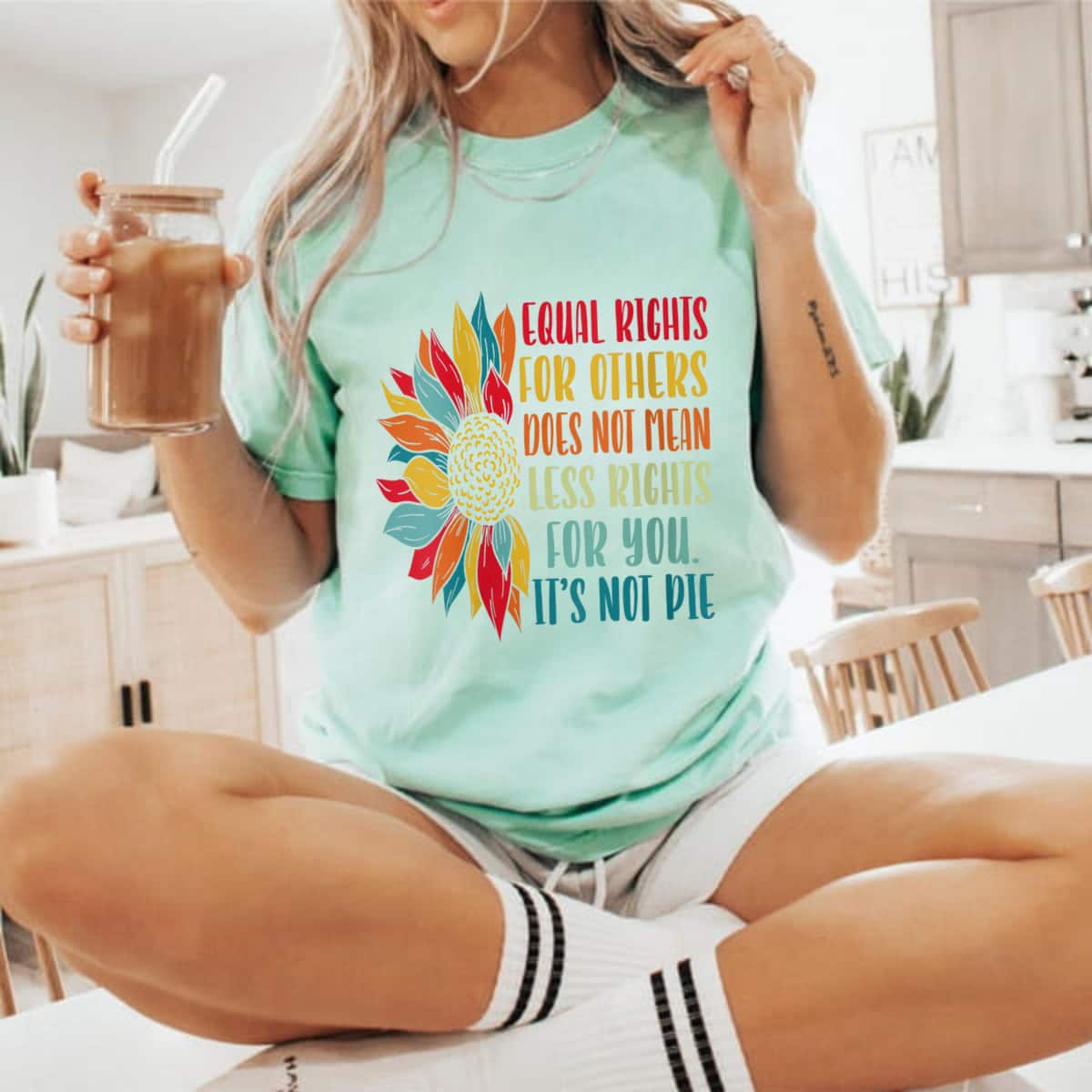 Awesome Sunflower Equal Rights For Others It's Not Pie T-Shirt Awesome Sunflower Equal Rights For Others It's Not Pie T-Shirt