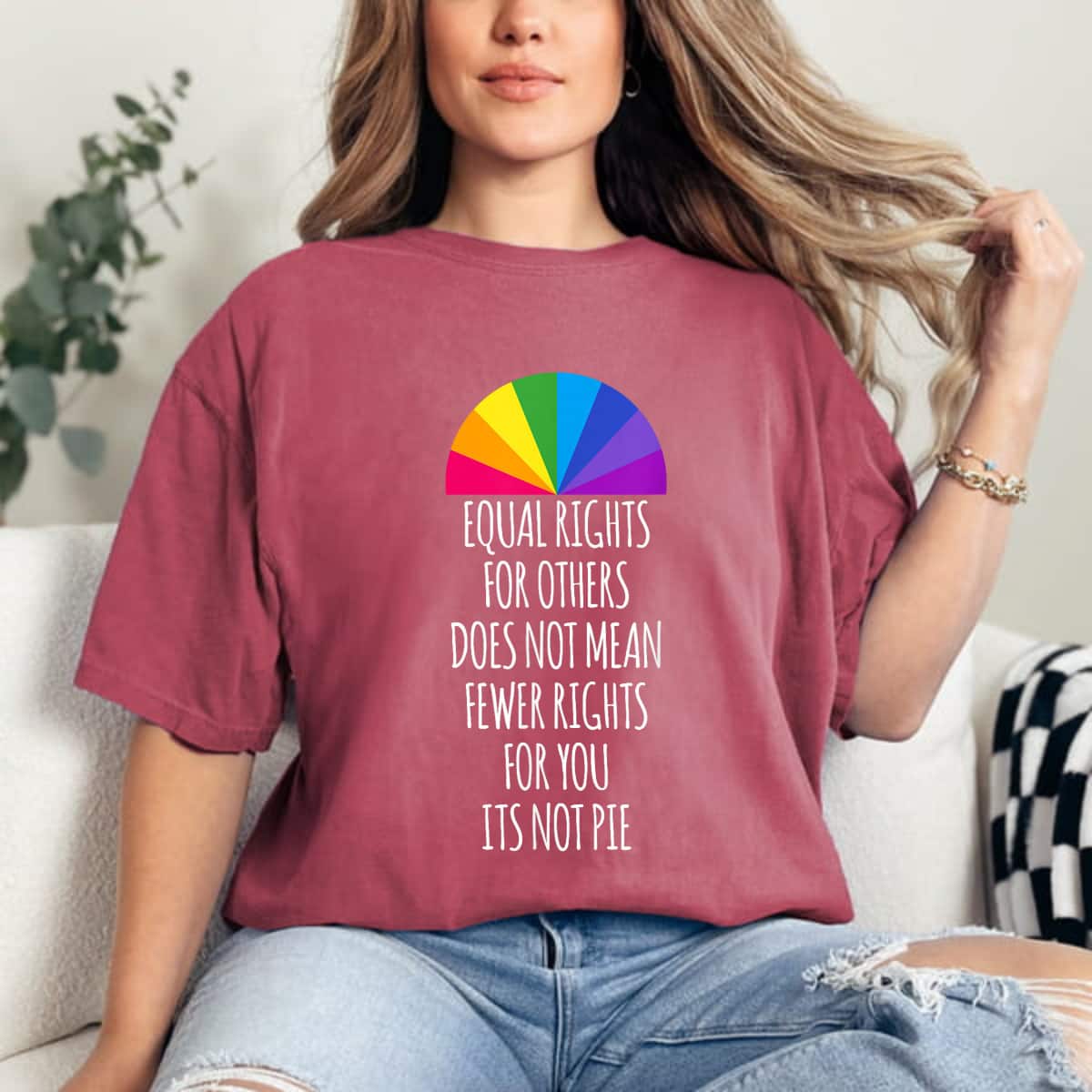 Equal Rights For Others Does Not Mean Fewer Rights Rainbow T-Shirt Equal Rights For Others Does Not Mean Fewer Rights Rainbow T-Shirt