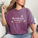 Cute Floral Motivational Nevertheless She Persisted T-Shirt Cute Floral Motivational Nevertheless She Persisted T-Shirt