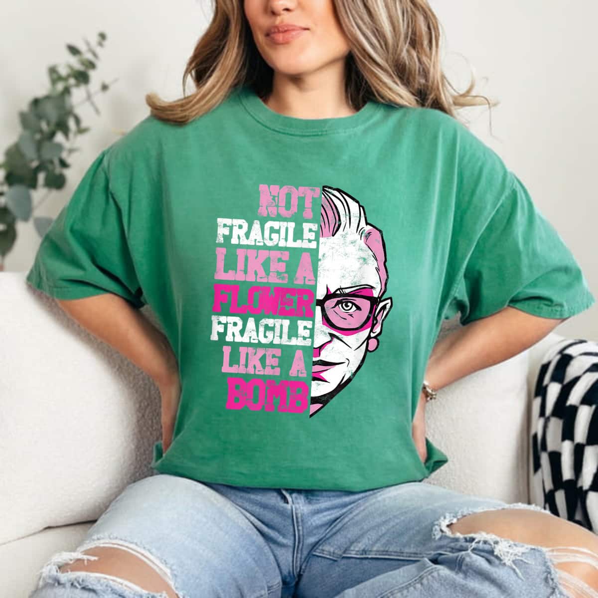 Not Fragile Like A Flower Fragile Like A Bomb Trendy Gift T-Shirt Not Fragile Like A Flower Fragile Like A Bomb Trendy Gift T-Shirt