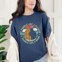 Not Fragile Like A Flower But A Bomb Vintage Sunflower T-Shirt