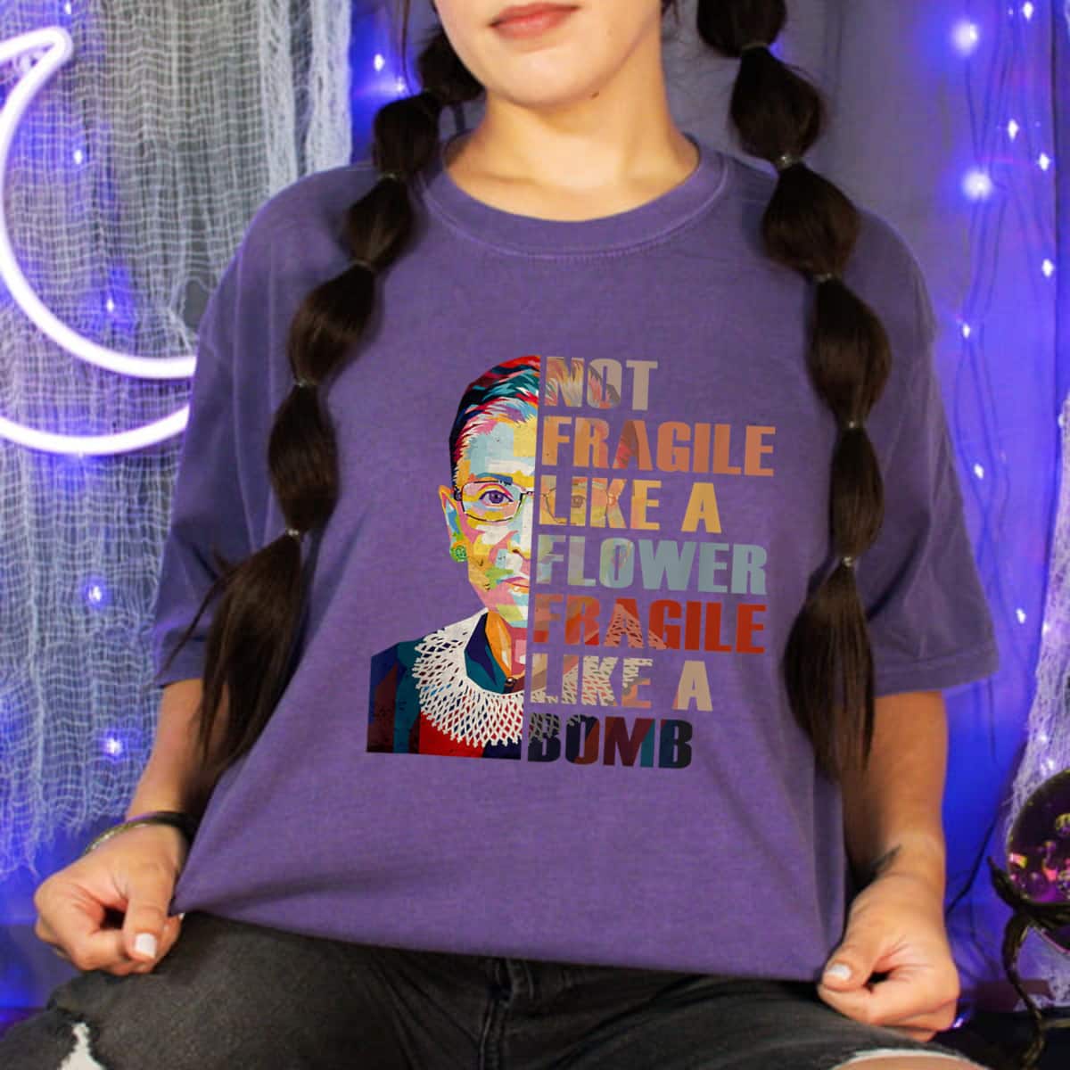 RBG Fragile Like A Bomb Ruth Bader Ginsberg Feminist Graphics T-Shirt RBG Fragile Like A Bomb Ruth Bader Ginsberg Feminist Graphics T-Shirt