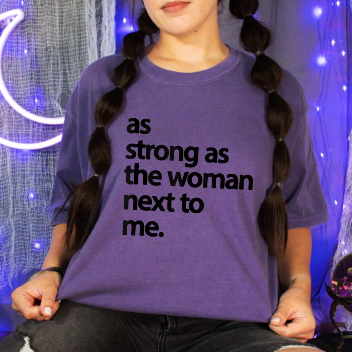 As Strong As The Woman Next To Me Supported Gift T-Shirt As Strong As The Woman Next To Me Supported Gift T-Shirt