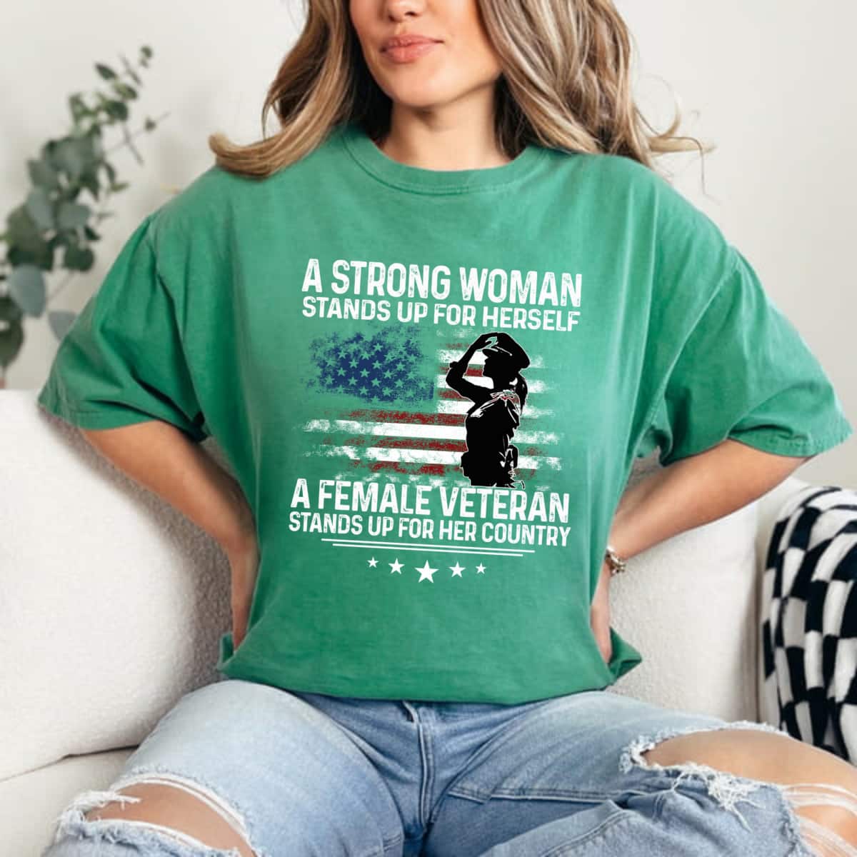 A Strong Woman Stands Up For Herself Classic Gifts T-Shirt A Strong Woman Stands Up For Herself Classic Gifts T-Shirt