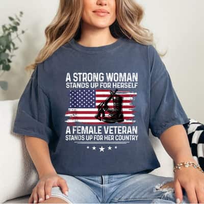 A Strong Woman Stands Up For Herself Gift For Feminist Rights T-Shirt A Strong Woman Stands Up For Herself Gift For Feminist Rights T-Shirt