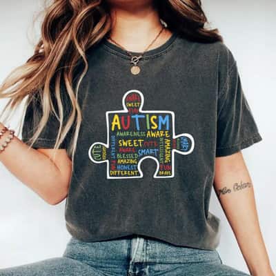 Puzzle Piece Autism Awareness T-Shirt
