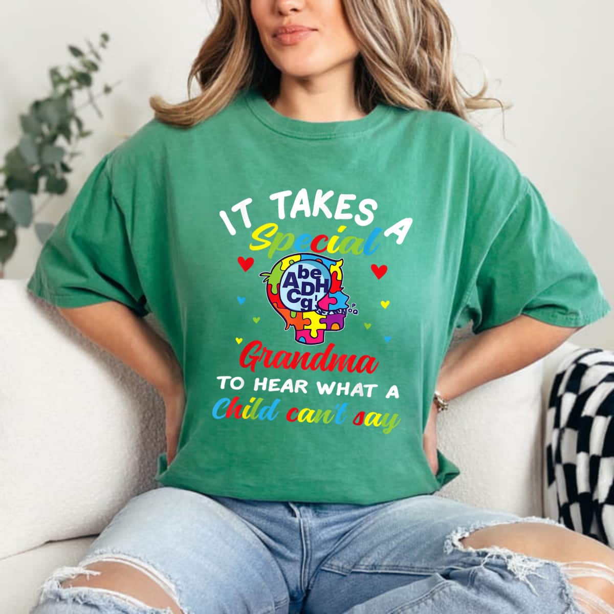 It Takes A Special Grandma To Hear What A Child Can't Say Autism Awareness T-Shirt It Takes A Special Grandma To Hear What A Child Can't Say Autism Awareness T-Shirt