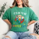 Cute Dog And Cat Autism Awareness It's OK To Be Different Kids T-Shirt Cute Dog And Cat Autism Awareness It's OK To Be Different Kids T-Shirt