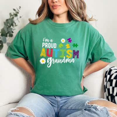 I'm A Proud Autism Grandma Awareness T-Shirt