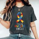 I Love Heart My Autistic Uncle Autism Awareness T-Shirt I Love Heart My Autistic Uncle Autism Awareness T-Shirt