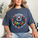 Puzzle Pieces Eagle Autism Awareness T-Shirt Puzzle Pieces Eagle Autism Awareness T-Shirt