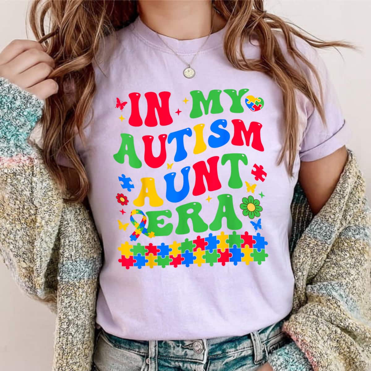 In My Autism Aunt Era Autism Awareness T-Shirt In My Autism Aunt Era Autism Awareness T-Shirt