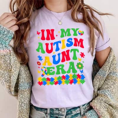 In My Autism Aunt Era Autism Awareness T-Shirt