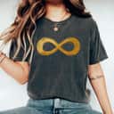 Golden Infinity Neurodiversity Symbol Autism Awareness T-Shirt Golden Infinity Neurodiversity Symbol Autism Awareness T-Shirt