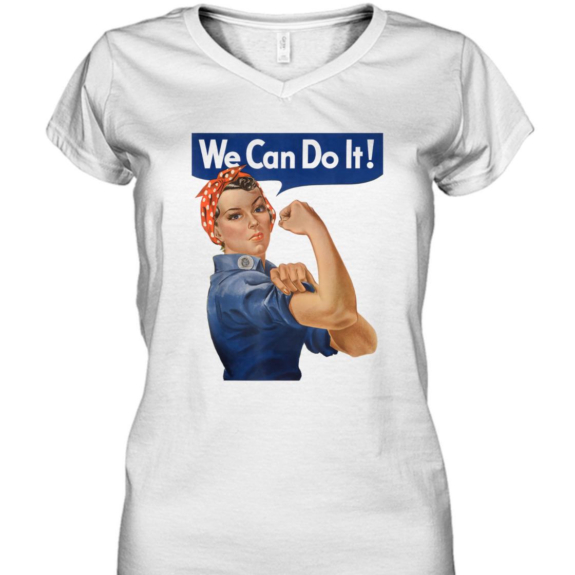Strong Women We Can Do It Rosie The Riveter Feminist Empowerment T-Shirt