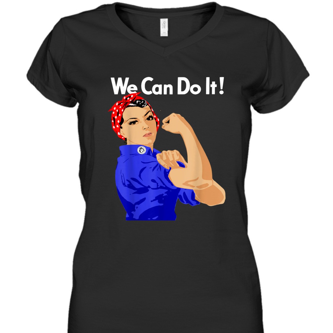 Strong Women Rosie The Riveter We Can Do It Vintage Funny Feminist T-Shirt