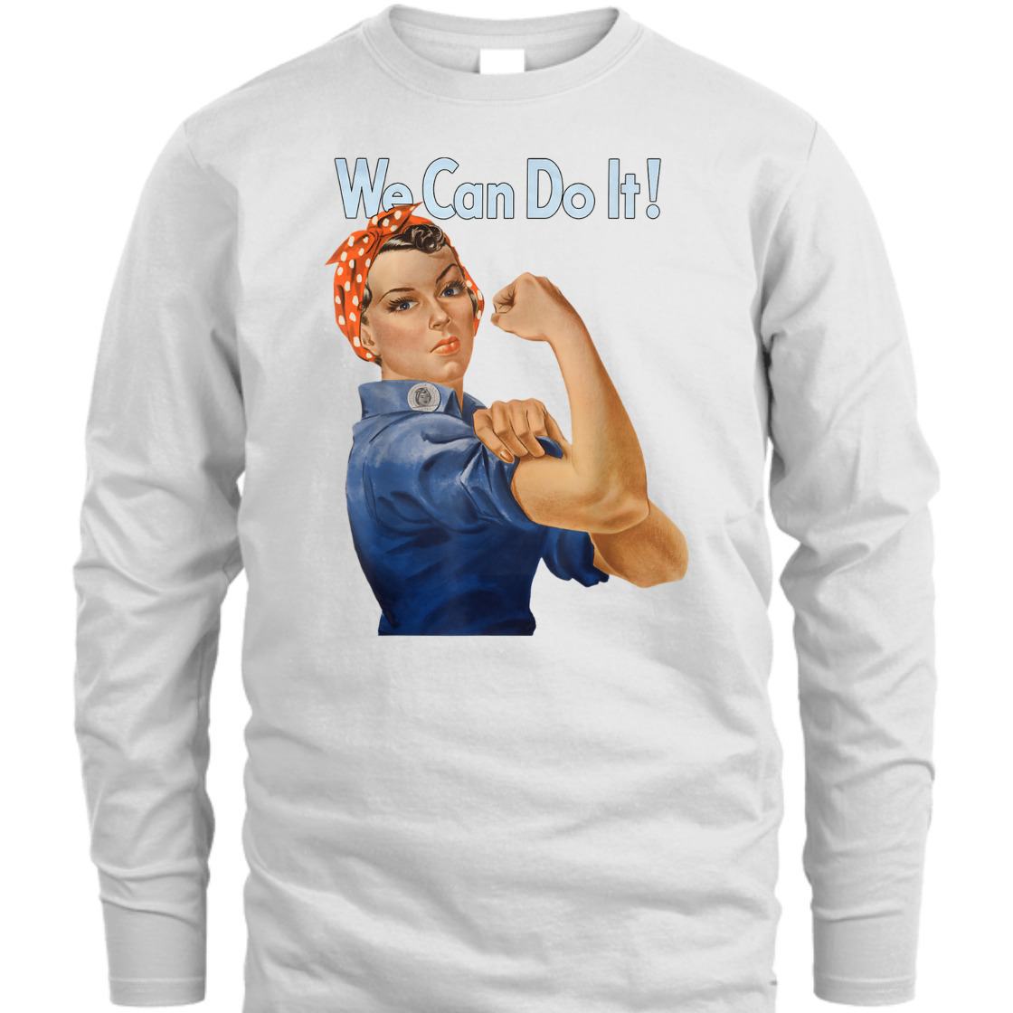 Strong Women We Can Do It Rosie The Riveter Feminist Retro T-Shirt