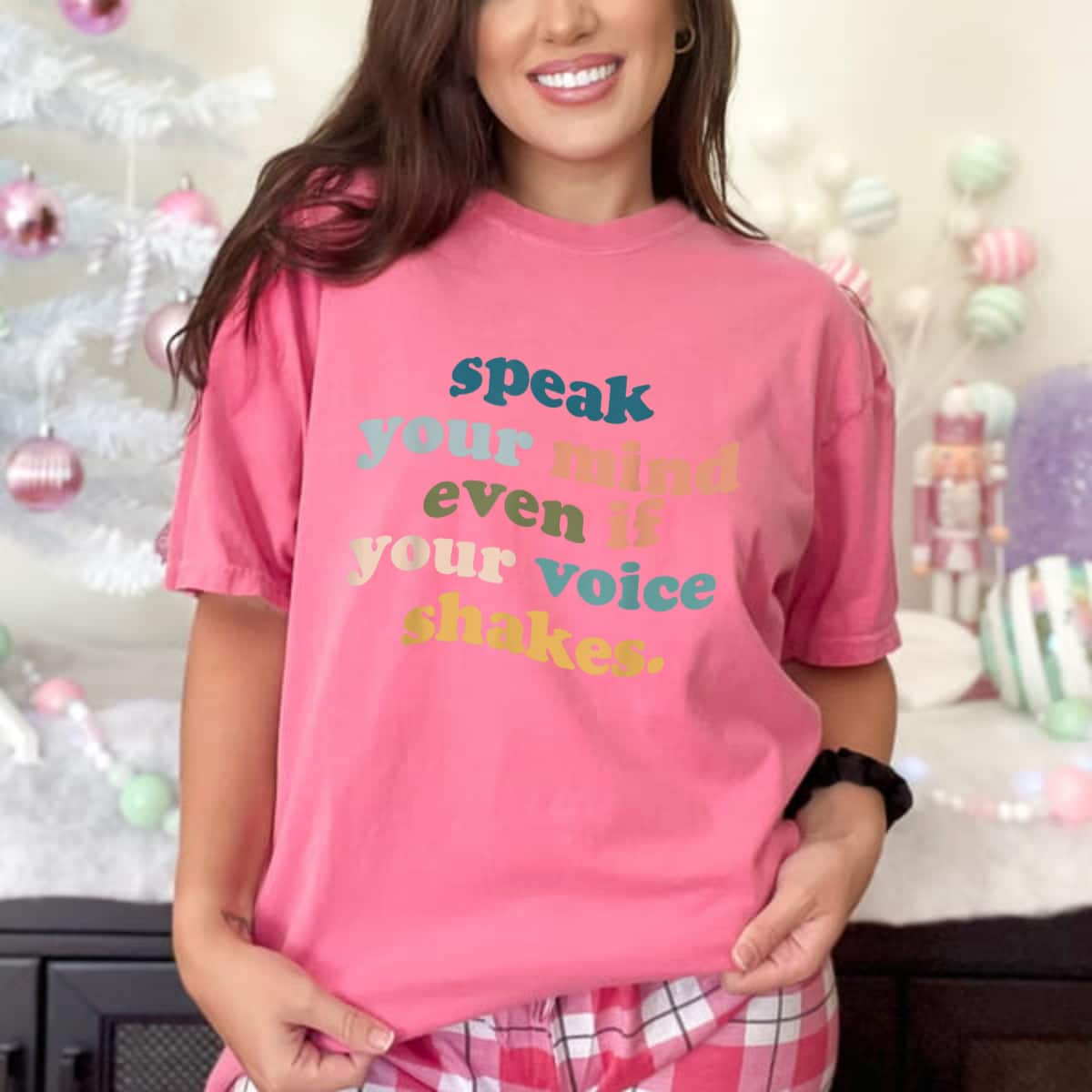Retro Vintage Speak Your Mind Even Even If Your Voice Shakes T-Shirt Retro Vintage Speak Your Mind Even Even If Your Voice Shakes T-Shirt