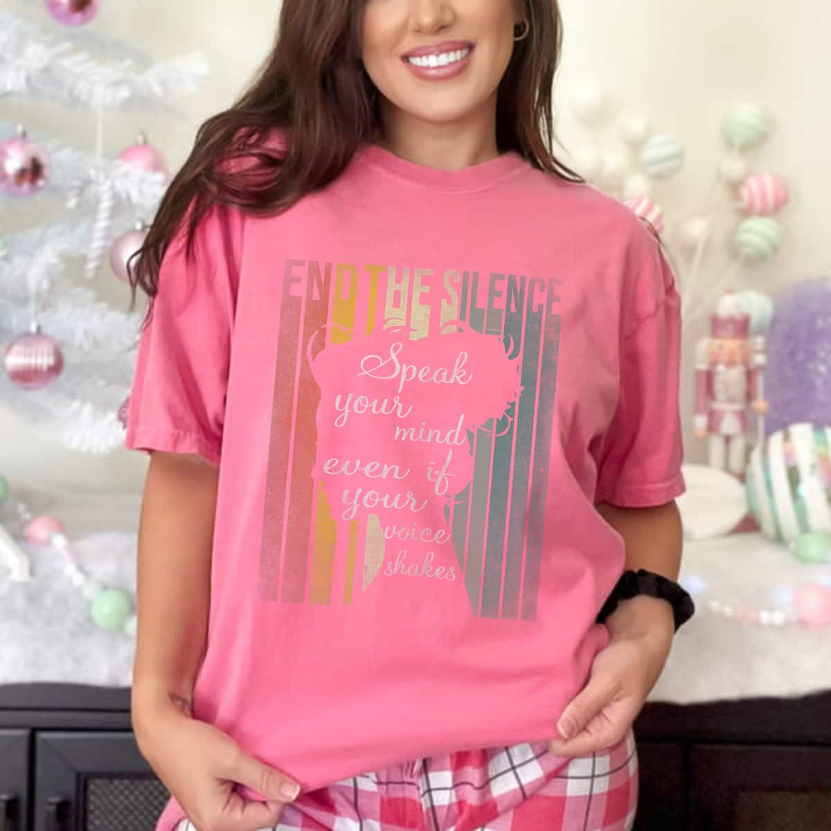 Speak Your Mind Even If Your Voice Shakes End The Silence T-Shirt Speak Your Mind Even If Your Voice Shakes End The Silence T-Shirt