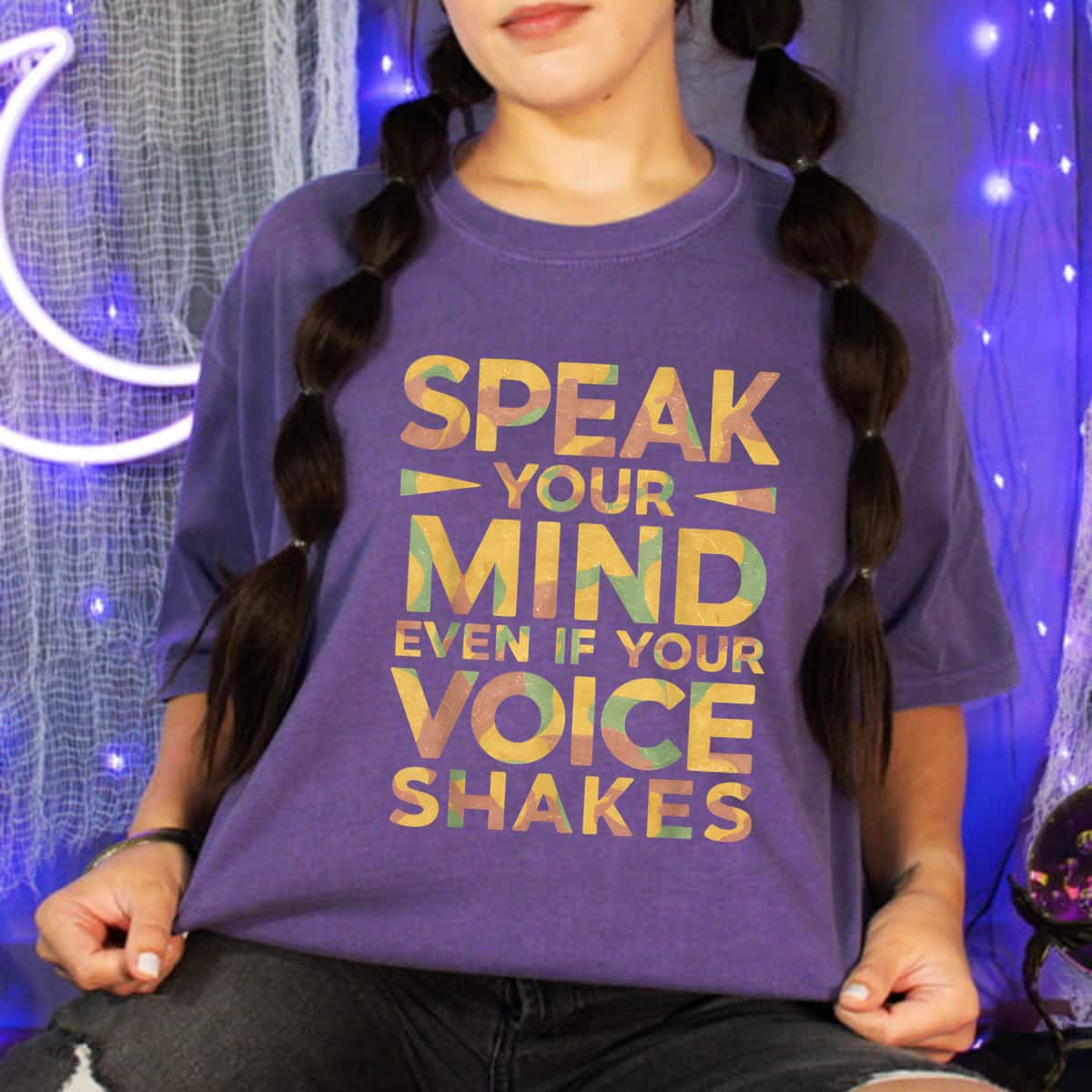 Speak Your Mind Even If Your Voice Shakes Art Gift T-Shirt Speak Your Mind Even If Your Voice Shakes Art Gift T-Shirt