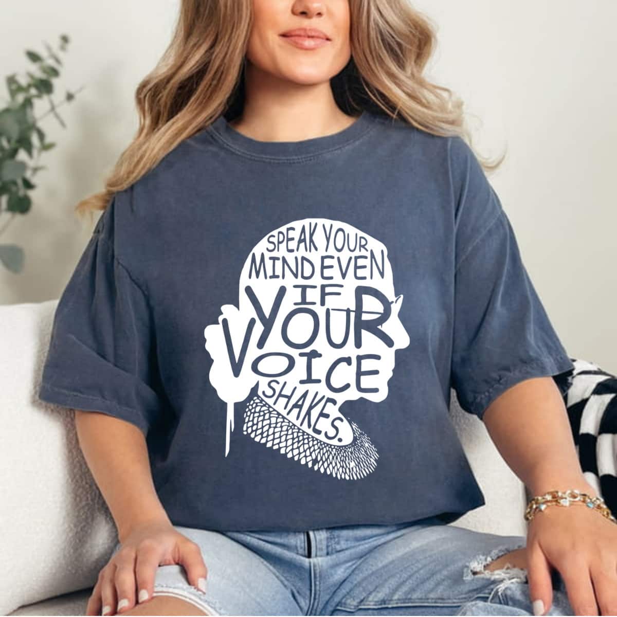 RBG Quotes Speak Your Mind Even If Your Voice Shakes T-Shirt RBG Quotes Speak Your Mind Even If Your Voice Shakes T-Shirt
