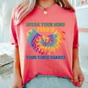 Colorful Speak Your Mind Even If Your Voice Shakes RBG Rights T-Shirt