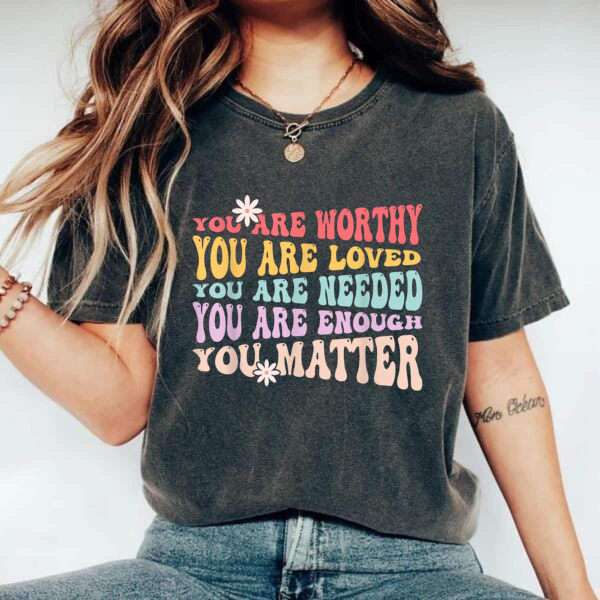 You Are Loved Matter Kindness Groovy Mental Health Awareness T-Shirt You Are Loved Matter Kindness Groovy Mental Health Awareness T-Shirt