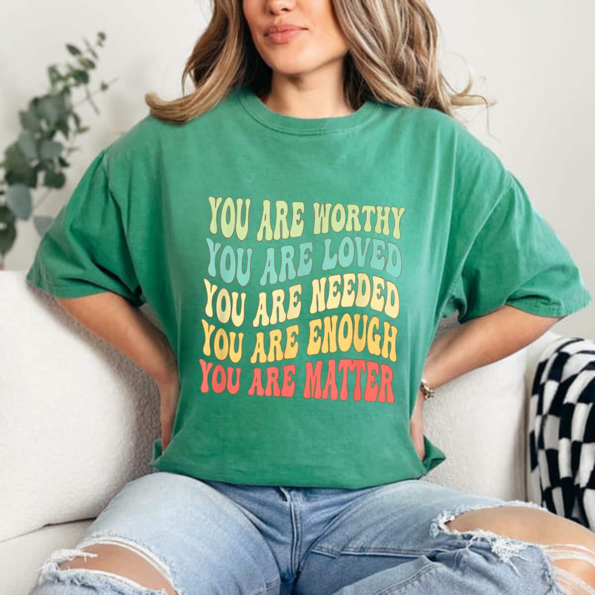 Retro Colorful You Are Loved Needed You Matter T-Shirt Retro Colorful You Are Loved Needed You Matter T-Shirt