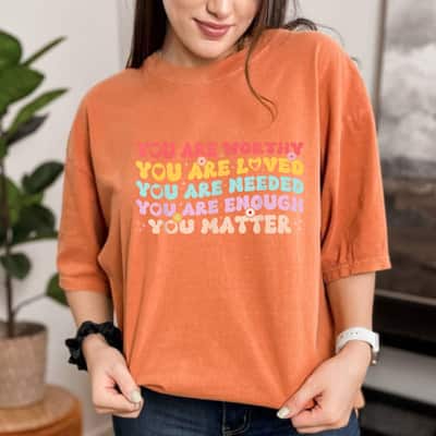 You Matter Groovy Mental Health Awareness T-Shirt
