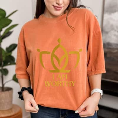 I Am Worthy Crown T-Shirt