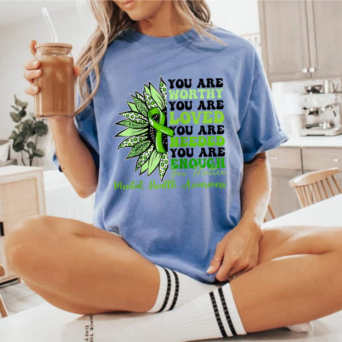 You Are Worthy You Are Loved You Are Needed You Are Enough Sunflower Feminism T-Shirt You Are Worthy You Are Loved You Are Needed You Are Enough Sunflower Feminism T-Shirt