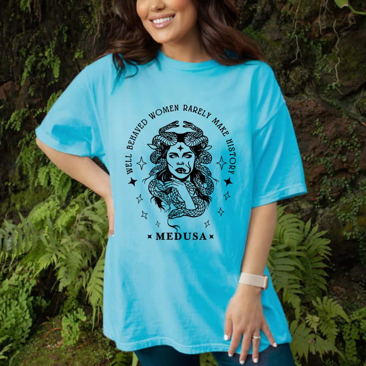 Medusa Well Behaved Women Rarely Make History Snake Goddess T-Shirt Medusa Well Behaved Women Rarely Make History Snake Goddess T-Shirt