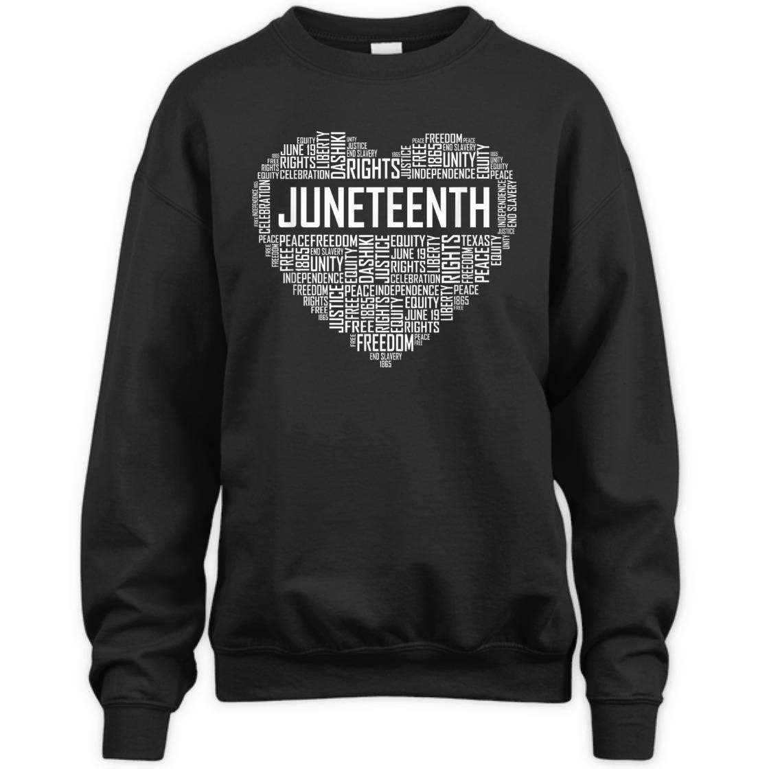 Strong Women Juneteenth Heart Black History Afro American African Freedom T-Shirt