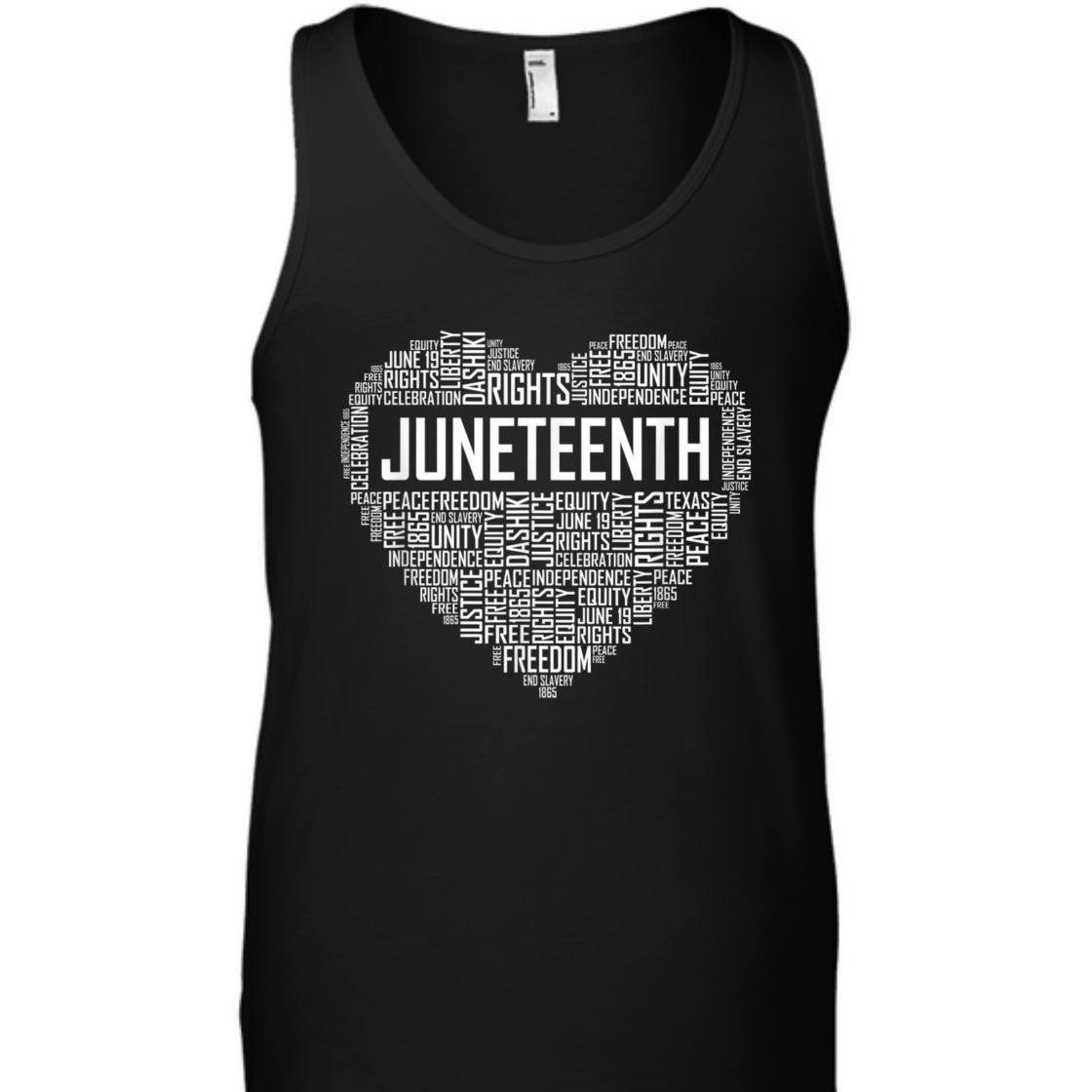 Strong Women Juneteenth Heart Black History Afro American African Freedom T-Shirt