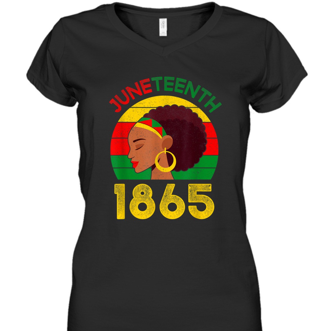 Strong Women Black Woman Juneteenth Celebrate Independence Freedom 1865 T-Shirt