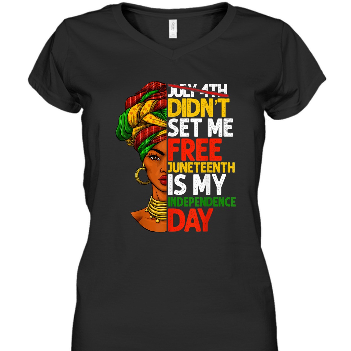Strong Women Black Women Juneteenth Is My Independence Day T-Shirt