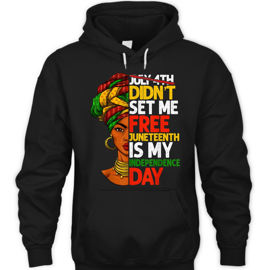 Strong Women Black Women Juneteenth Is My Independence Day T-Shirt