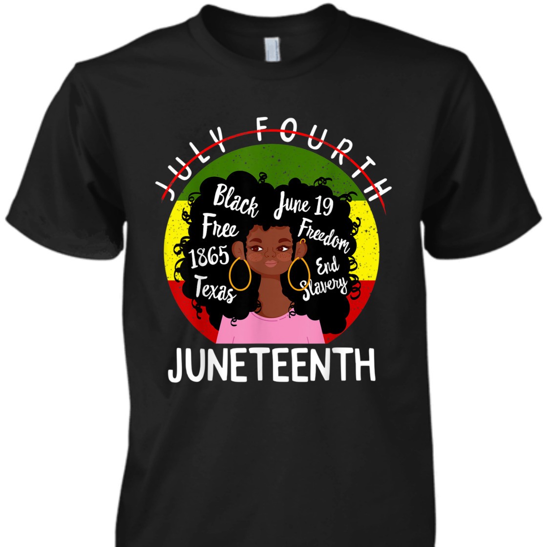 Strong Women Juneteenth Flag BLM Afro Women June 19 1865 African American T-Shirt Strong Women Juneteenth Flag BLM Afro Women June 19 1865 African American T-Shirt