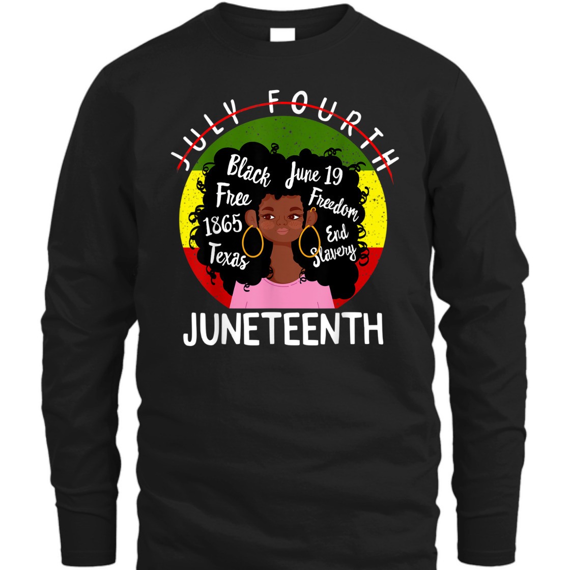 Strong Women Juneteenth Flag BLM Afro Women June 19 1865 African American T-Shirt Strong Women Juneteenth Flag BLM Afro Women June 19 1865 African American T-Shirt