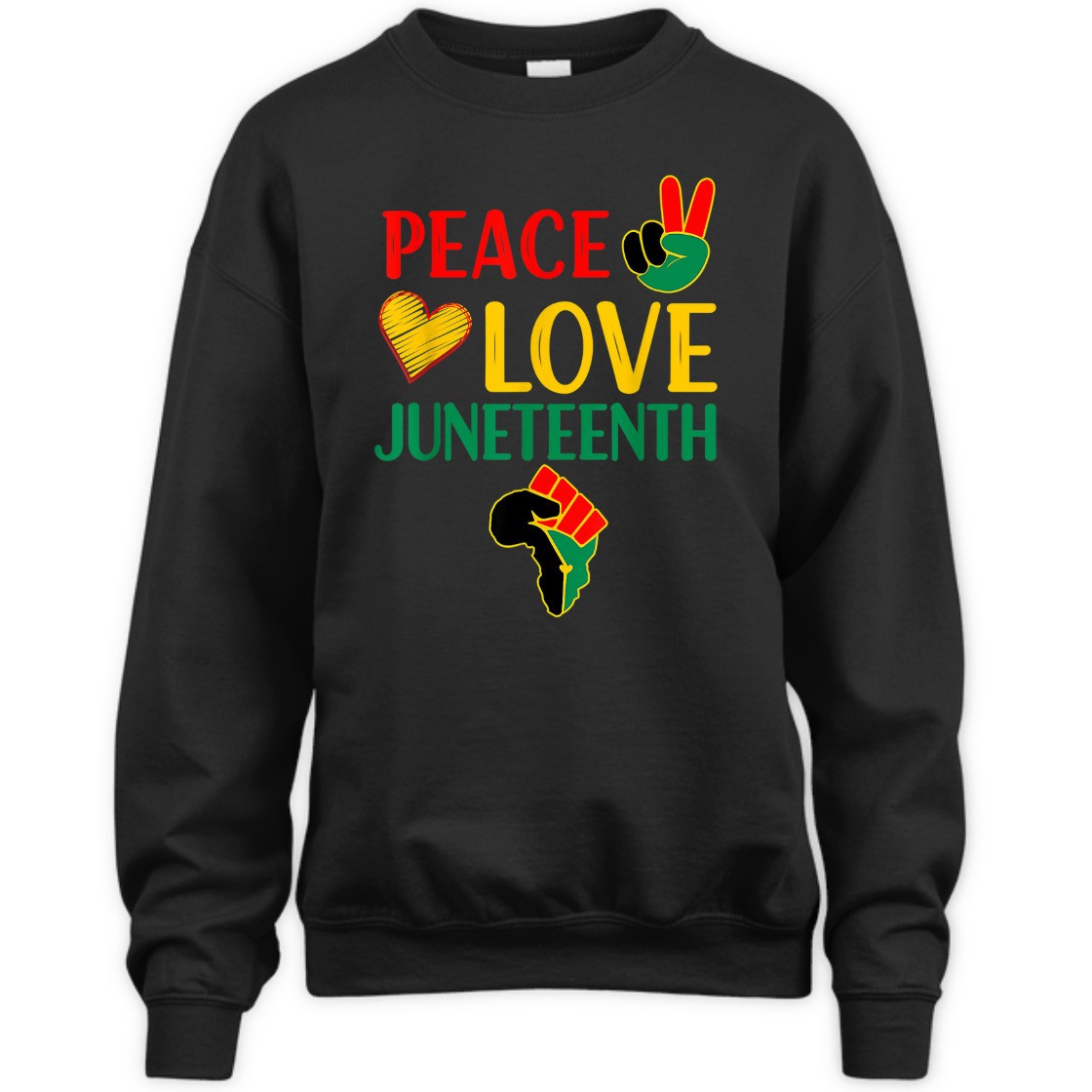 Strong Women Peace Love Juneteenth Black Pride Freedom Independence Day T-Shirt