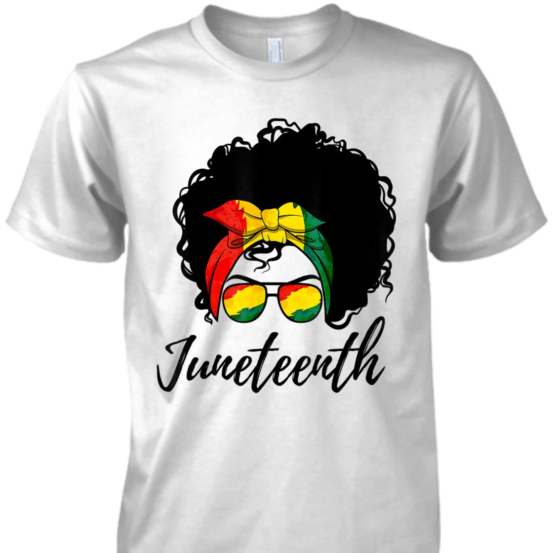Strong Women Afro Woman Black Queen African American Melanin Juneteenth T-Shirt